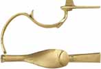 Triggerguard, Kentucky Pistol, sand cast brass